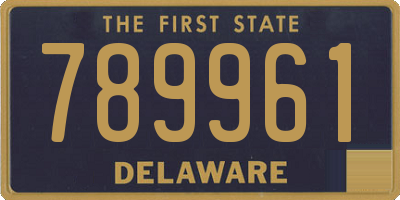 DE license plate 789961
