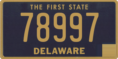 DE license plate 78997