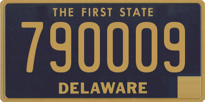 DE license plate 790009