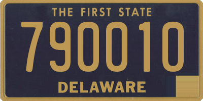DE license plate 790010