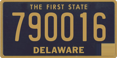 DE license plate 790016