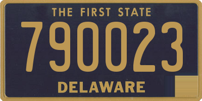 DE license plate 790023