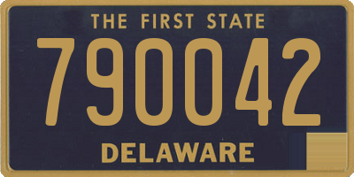 DE license plate 790042