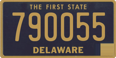 DE license plate 790055