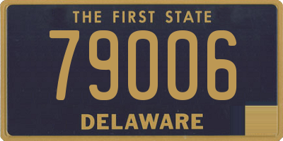 DE license plate 79006