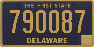 DE license plate 790087