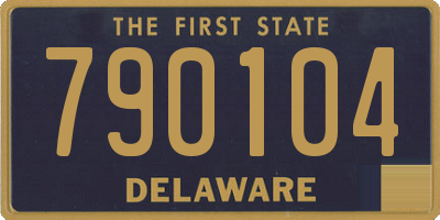 DE license plate 790104