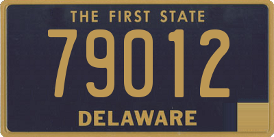 DE license plate 79012