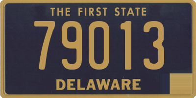 DE license plate 79013
