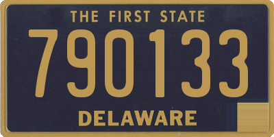 DE license plate 790133