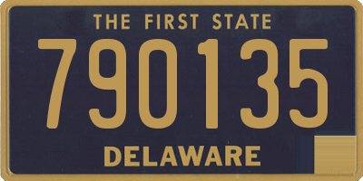 DE license plate 790135