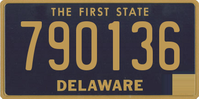 DE license plate 790136