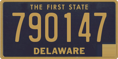 DE license plate 790147