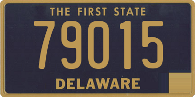 DE license plate 79015