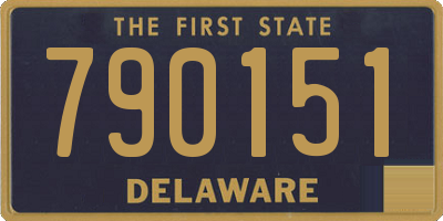 DE license plate 790151