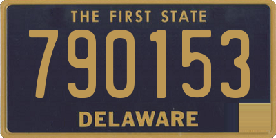DE license plate 790153