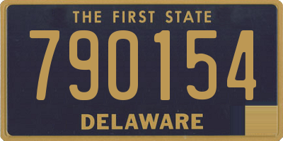 DE license plate 790154