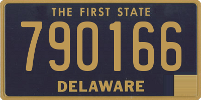 DE license plate 790166