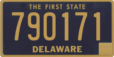 DE license plate 790171