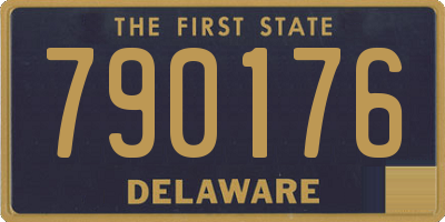 DE license plate 790176