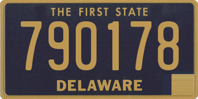 DE license plate 790178