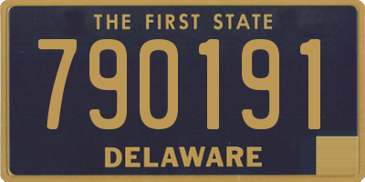 DE license plate 790191
