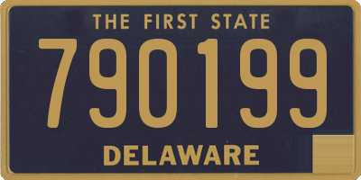 DE license plate 790199
