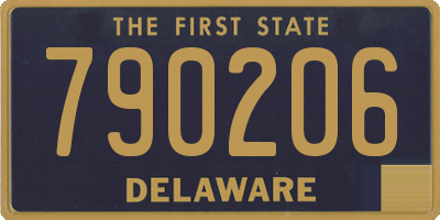 DE license plate 790206