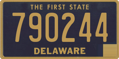 DE license plate 790244