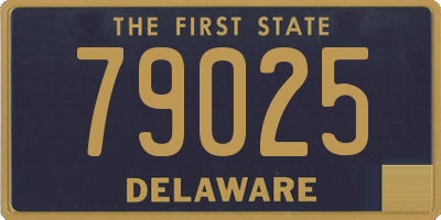 DE license plate 79025