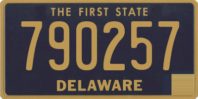 DE license plate 790257