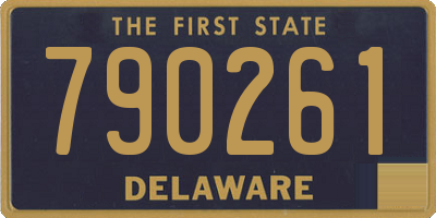DE license plate 790261