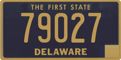 DE license plate 79027