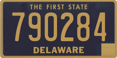 DE license plate 790284