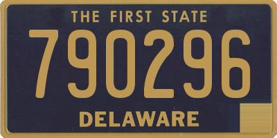 DE license plate 790296