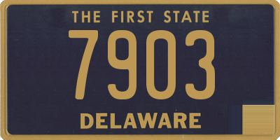 DE license plate 7903