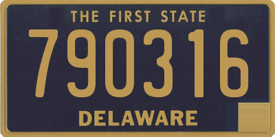 DE license plate 790316