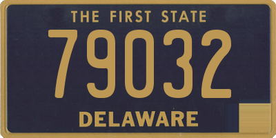 DE license plate 79032