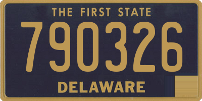 DE license plate 790326