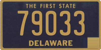 DE license plate 79033