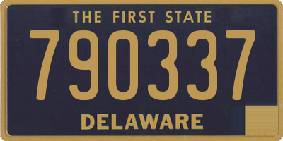 DE license plate 790337