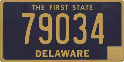 DE license plate 79034