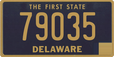 DE license plate 79035