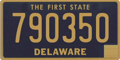DE license plate 790350