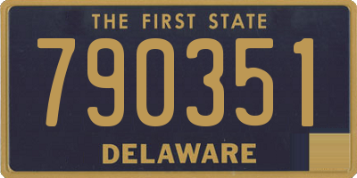 DE license plate 790351
