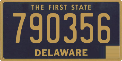DE license plate 790356