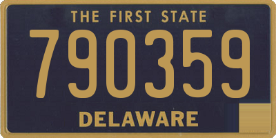 DE license plate 790359