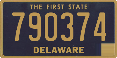 DE license plate 790374