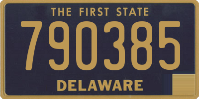DE license plate 790385