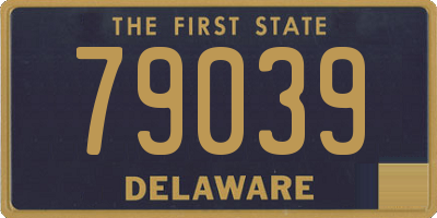 DE license plate 79039